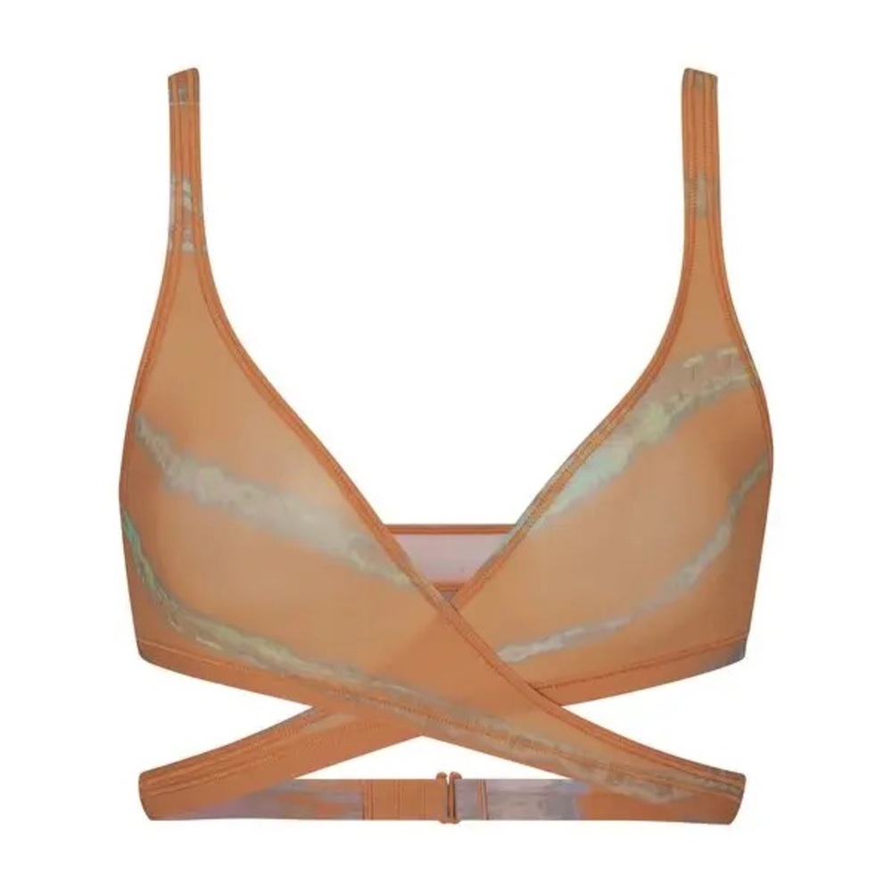 SKIMS Jelly Sheer Wrap Bralette Size Small